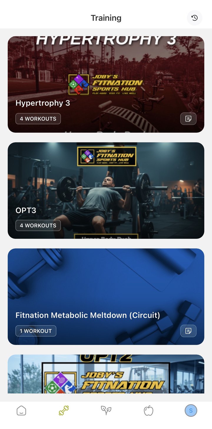App-based personal training with Coach Joby